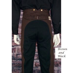 Frontier classics Men's Brown and Black Riding Pants